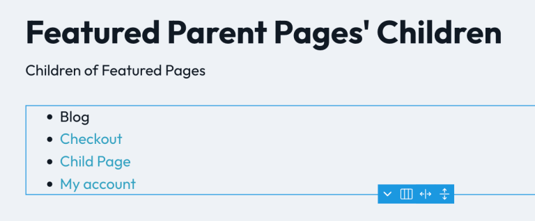 Parent and Child Pages in Bricks